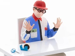 今度は“わくわくさん”をつくってあそぼ。わくわくさんの全身を3Dスキャンしたプラモデルが発売決定
