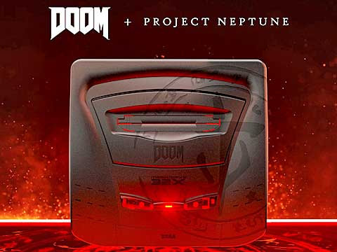 セガの未発売ハード「Sega Neptune」の再現筐体と「DOOM」がコラボした,非公式ながらカッコいいモデルが公開される